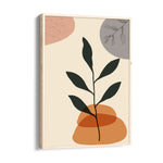 Boho Minimal Botanical Silhouette - Boho Modern Wall Art