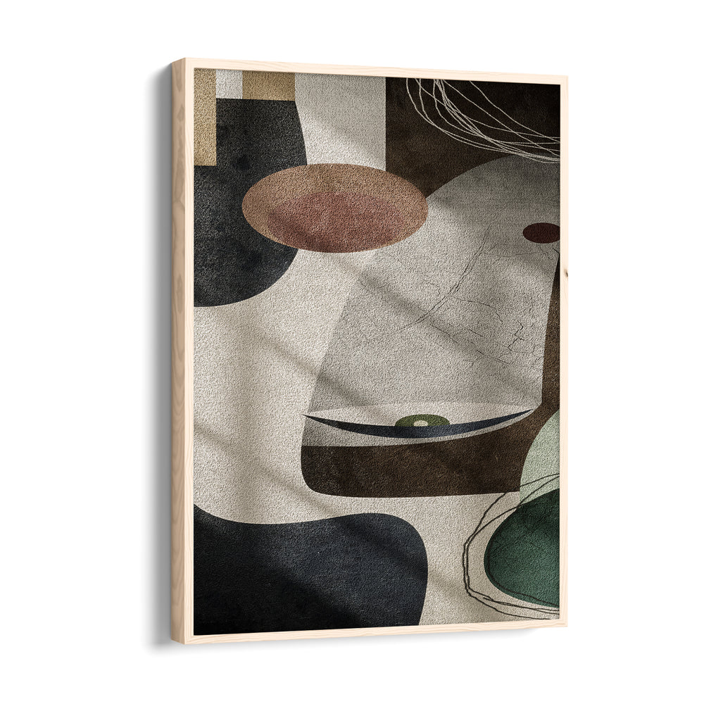 Obsidian Balance Contours - Abstract Modern Art