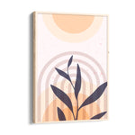 Boho Rainbow Botanical Silhouette – Boho Modern Wall Art