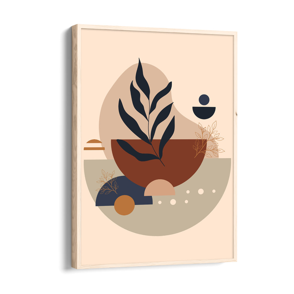 Abstract Botanical Balance - Boho Modern Wall Art