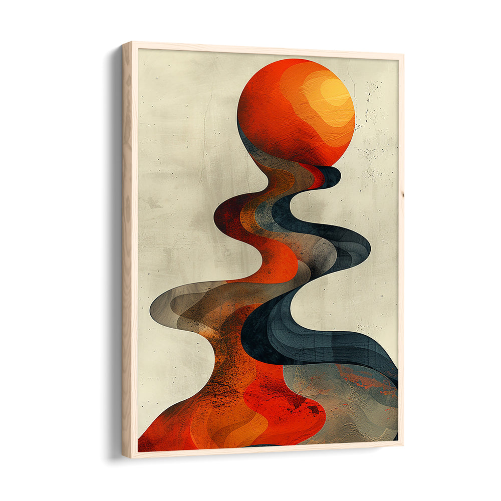 Solar Serpentine Flow - Abstract Modern Art