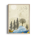 Whispering Winter Grove – Landscape Modern Wall Art - Pillow Fights