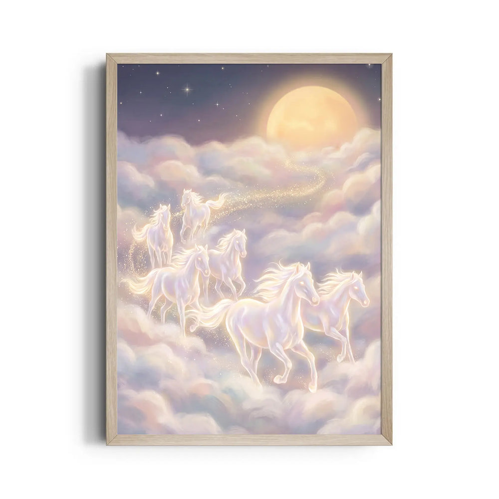 Celestial Lunar Path — 7 Horses Vastu Art