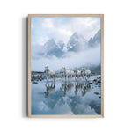 Alpine Reflection Surge — 7 Horses Vastu Art