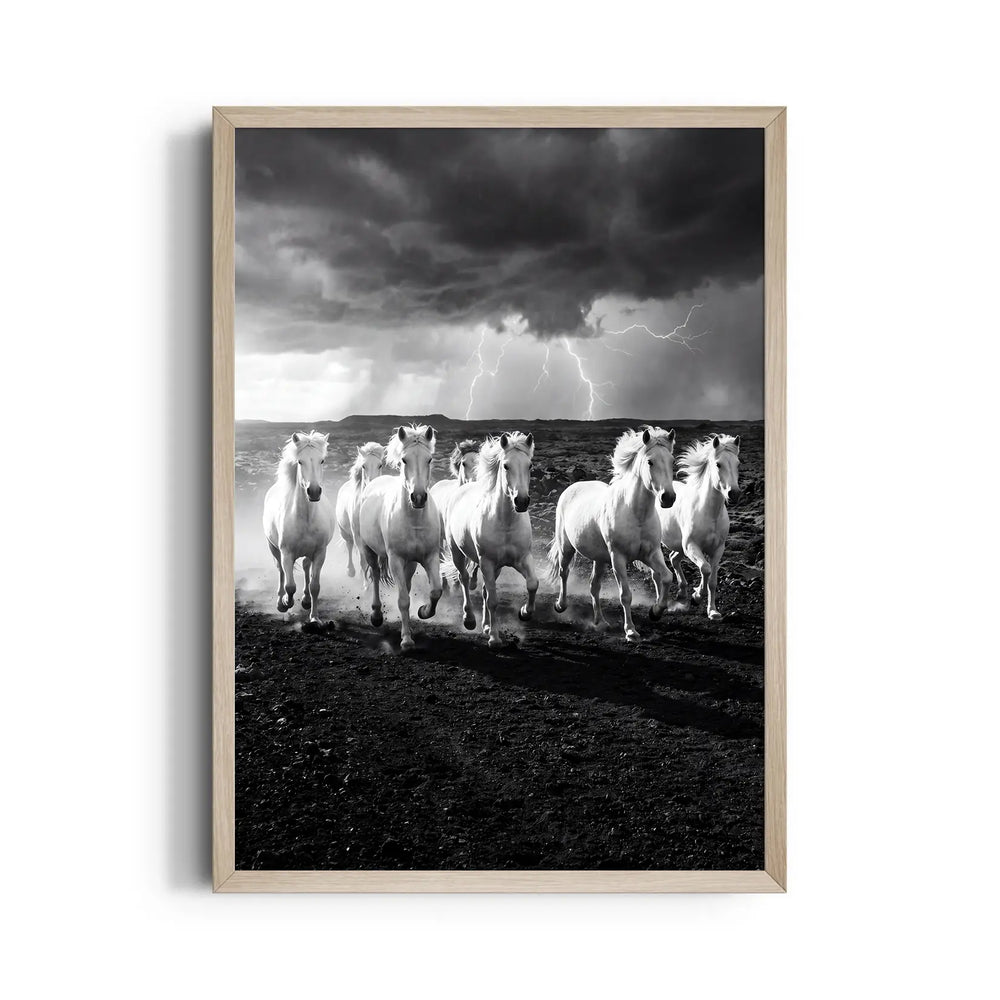 Stormborn Spirits — 7 Horses Wall Art