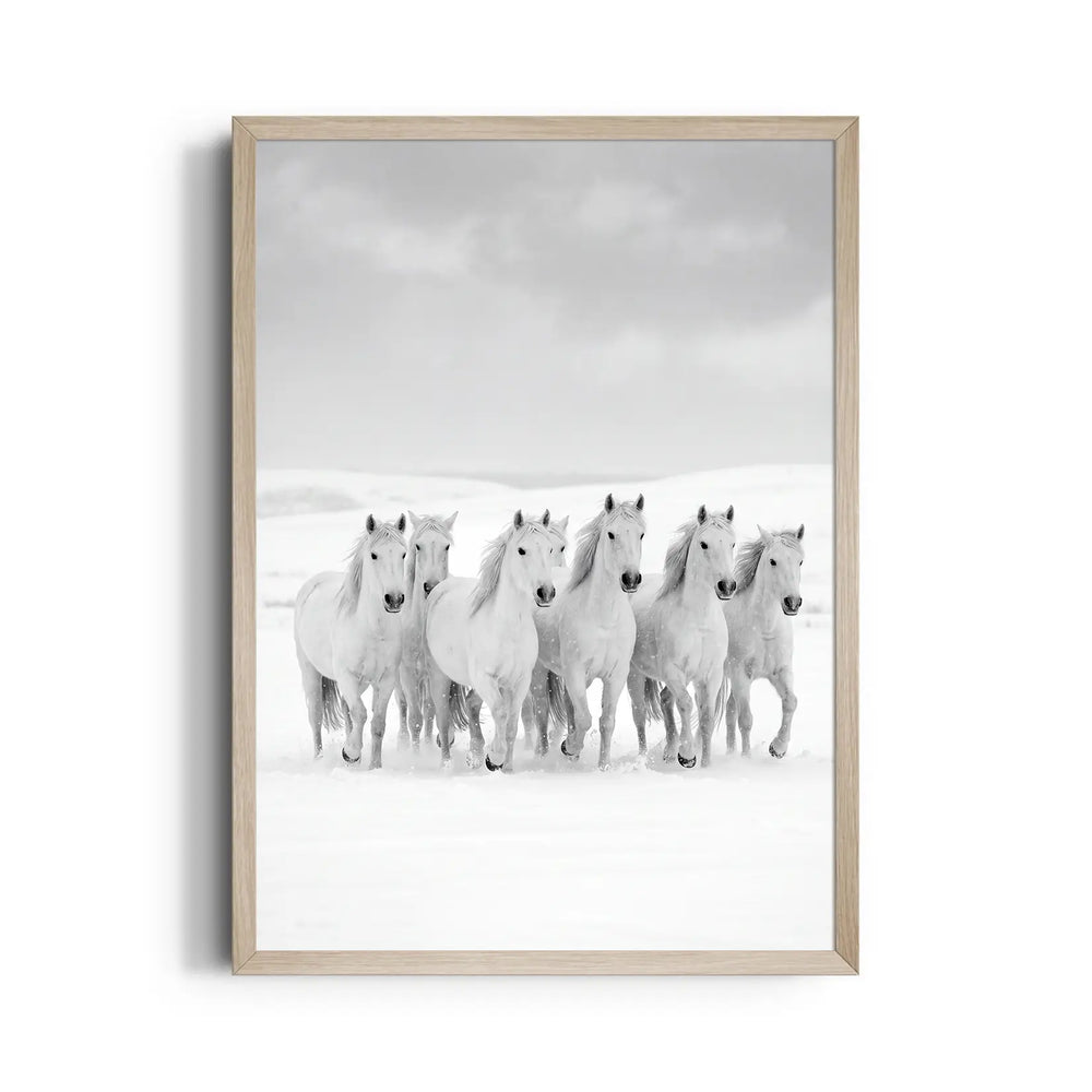 Winter Tundra Strength — 7 Horses Vastu Art