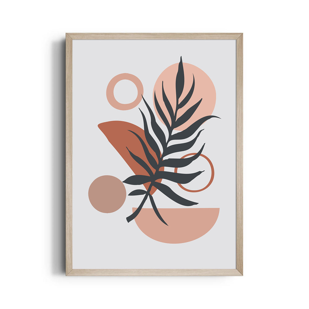 Boho Abstract Botanical Balance - Boho Modern Wall Art