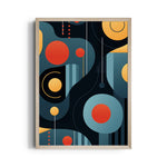 Neon Orbit Matrix - Abstract Modern Art