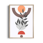 Boho Celestial Botanical Geometry - Boho Modern Wall Art