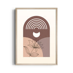 Boho Rainbow Floral Arch – Boho Modern Wall Art