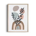 Boho Botanical Rainbow Harmony - Boho Modern Wall Art