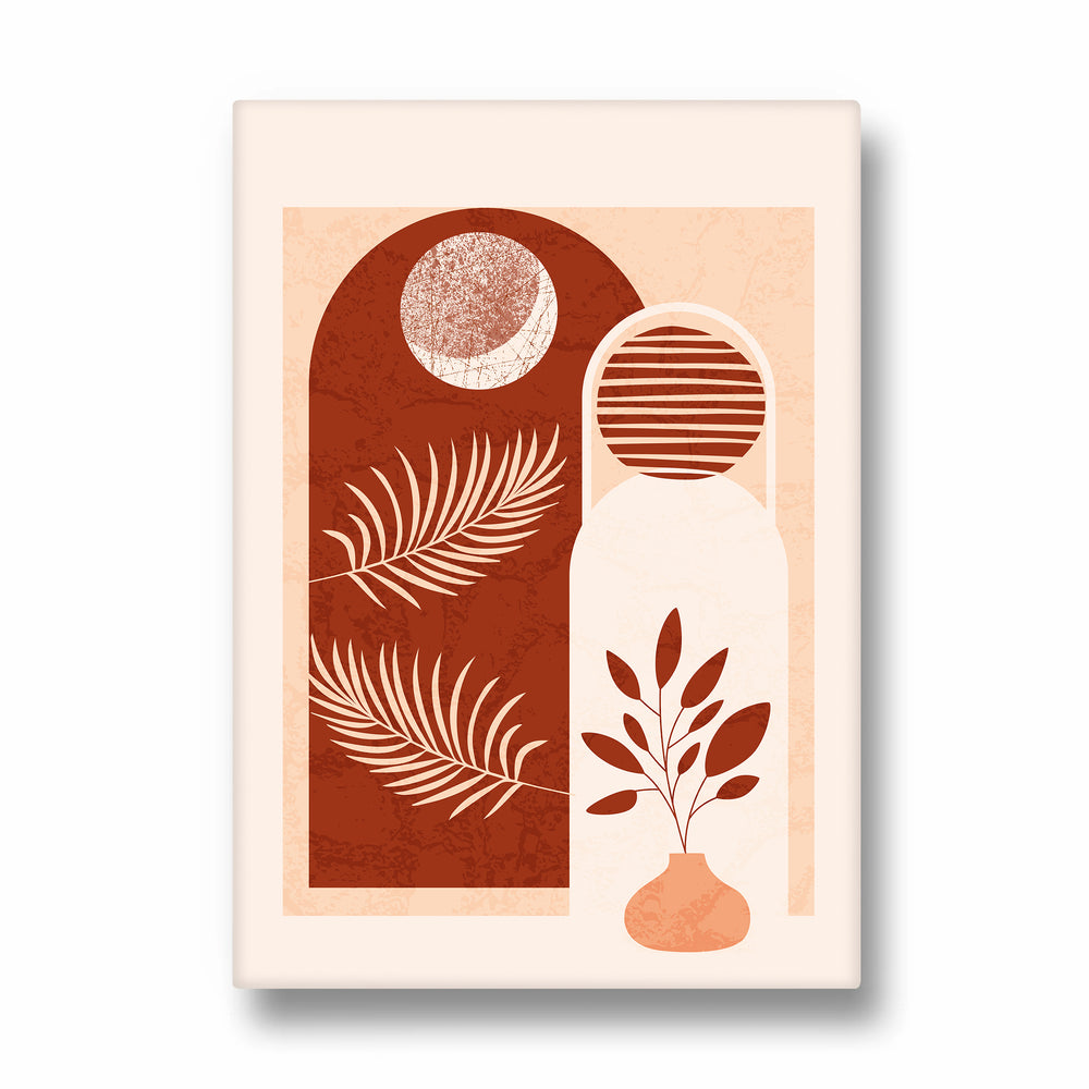 Boho Terracotta Botanical Arches - Boho Modern Wall Art