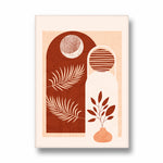 Boho Terracotta Botanical Arches - Boho Modern Wall Art