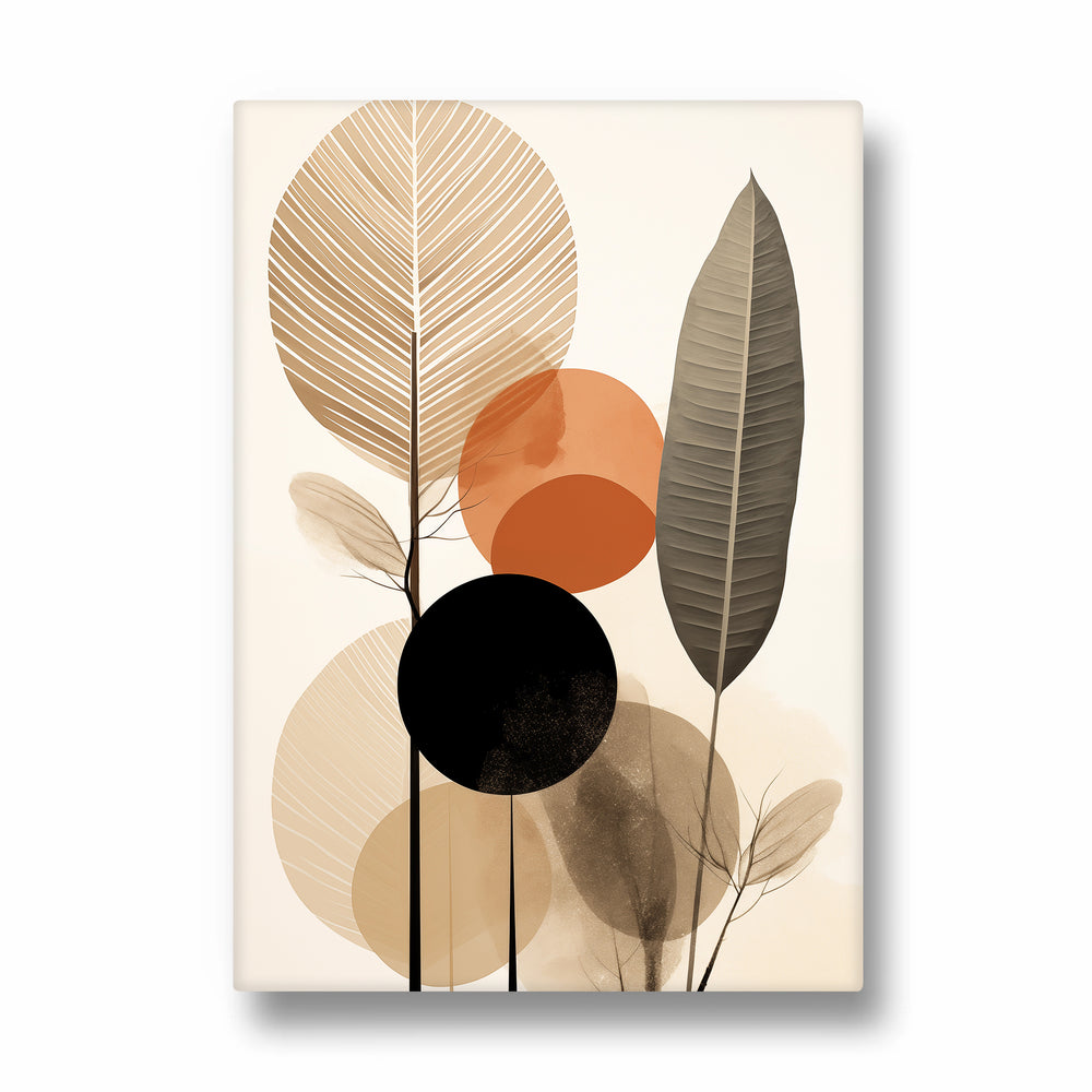 Boho Abstract Botanical Layers – Boho Modern Wall Art