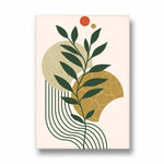 Boho Botanical Earth Shapes - Boho Modern Wall Art