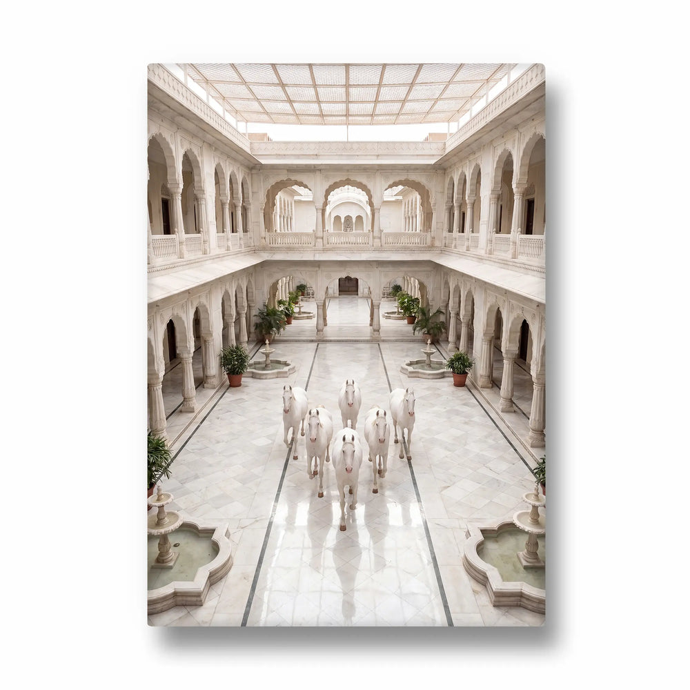 Royal Palace Serenity — 7 Horses Vastu Art