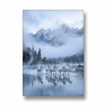 Mystic Summit Flow — 7 Horses Vastu Art