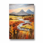 Autumn River Meadow – Landscape Modern Wall Art