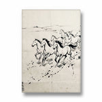 Ink Wash Heritage — 7 Horses Vastu Art