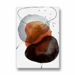 Terracotta Eclipse Balance - Abstract Modern Art