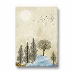 Whispering Winter Grove – Landscape Modern Wall Art - Pillow Fights