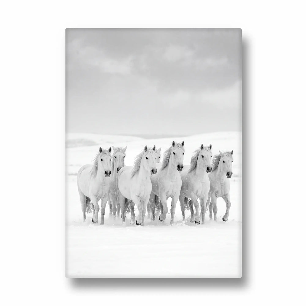 Winter Tundra Strength — 7 Horses Vastu Art
