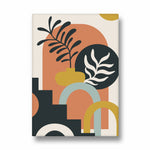 Sunset Arch Botanical Geometry - Abstract Modern Art - Pillow Fights
