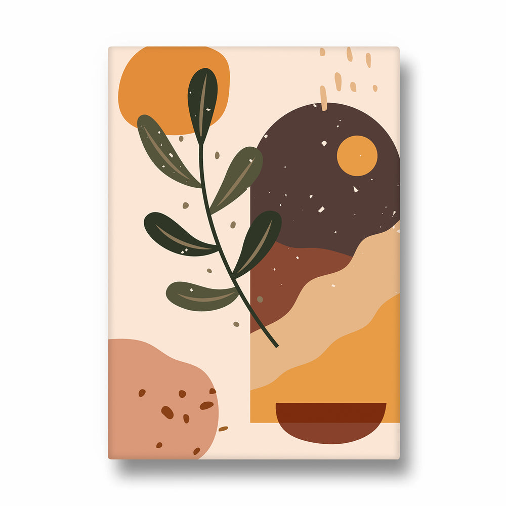 Desert Sun Botanical Harmony - Abstract Modern Art