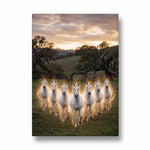 Divine Meadow Surge — 7 Horses Vastu Art