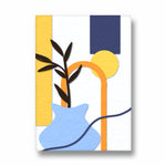 Azure Arch Botanical Contrast - Abstract Modern Art