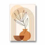 Boho Terracotta Vase Botanical - Boho Modern Wall Art