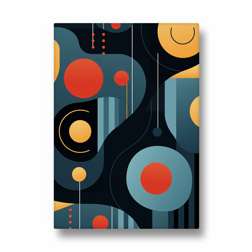 Neon Orbit Matrix - Abstract Modern Art