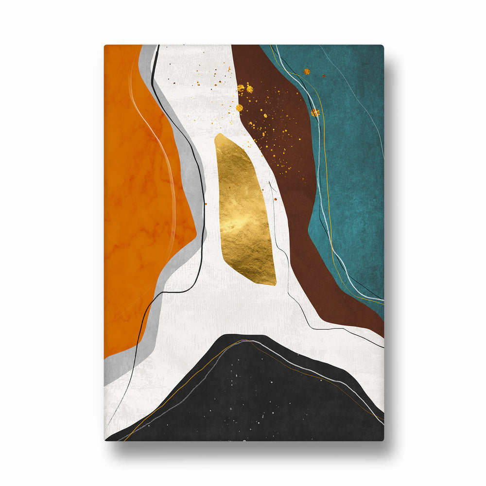 Gilded Rift Passage - Abstract Modern Art