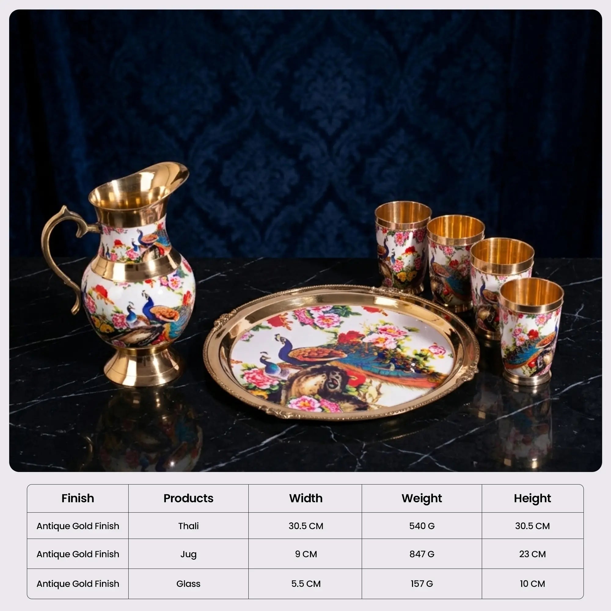 The Maharaja’s Royal Heritage Brass Beverage Suite