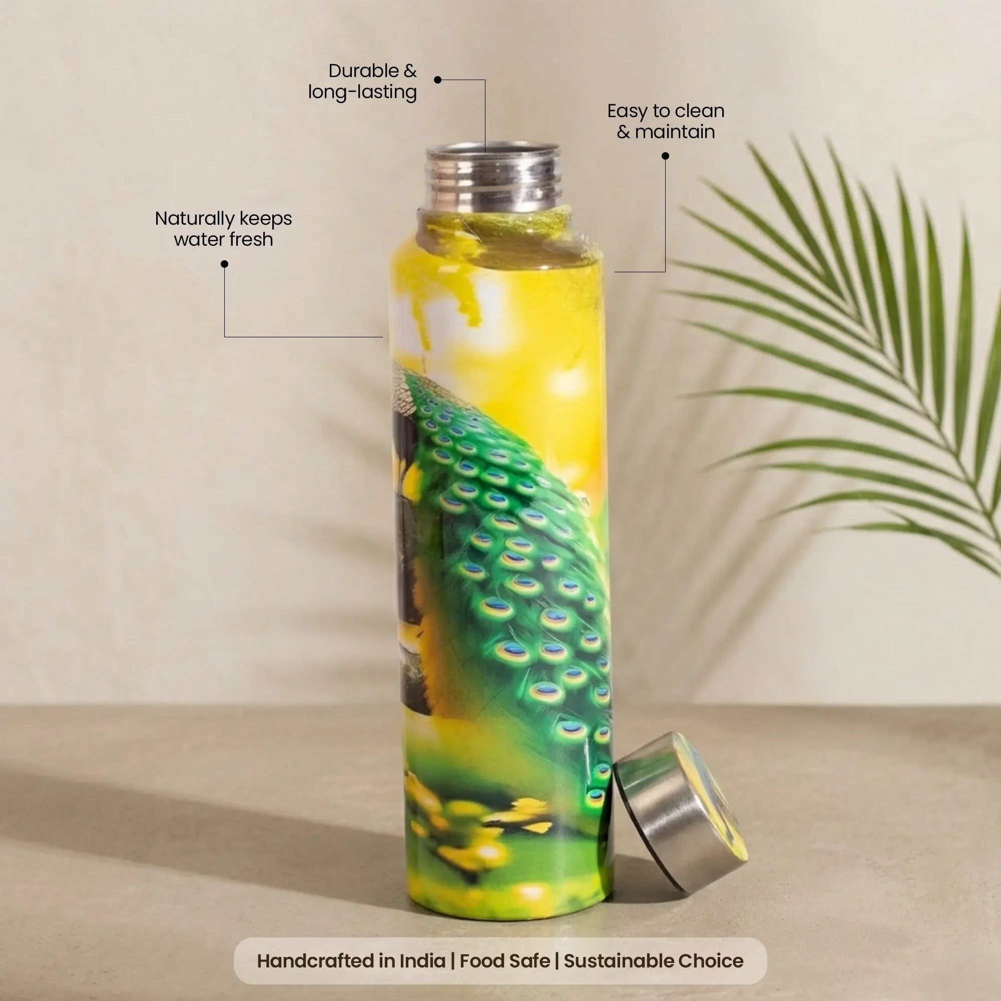 Mayura Peacock Steel Bottle