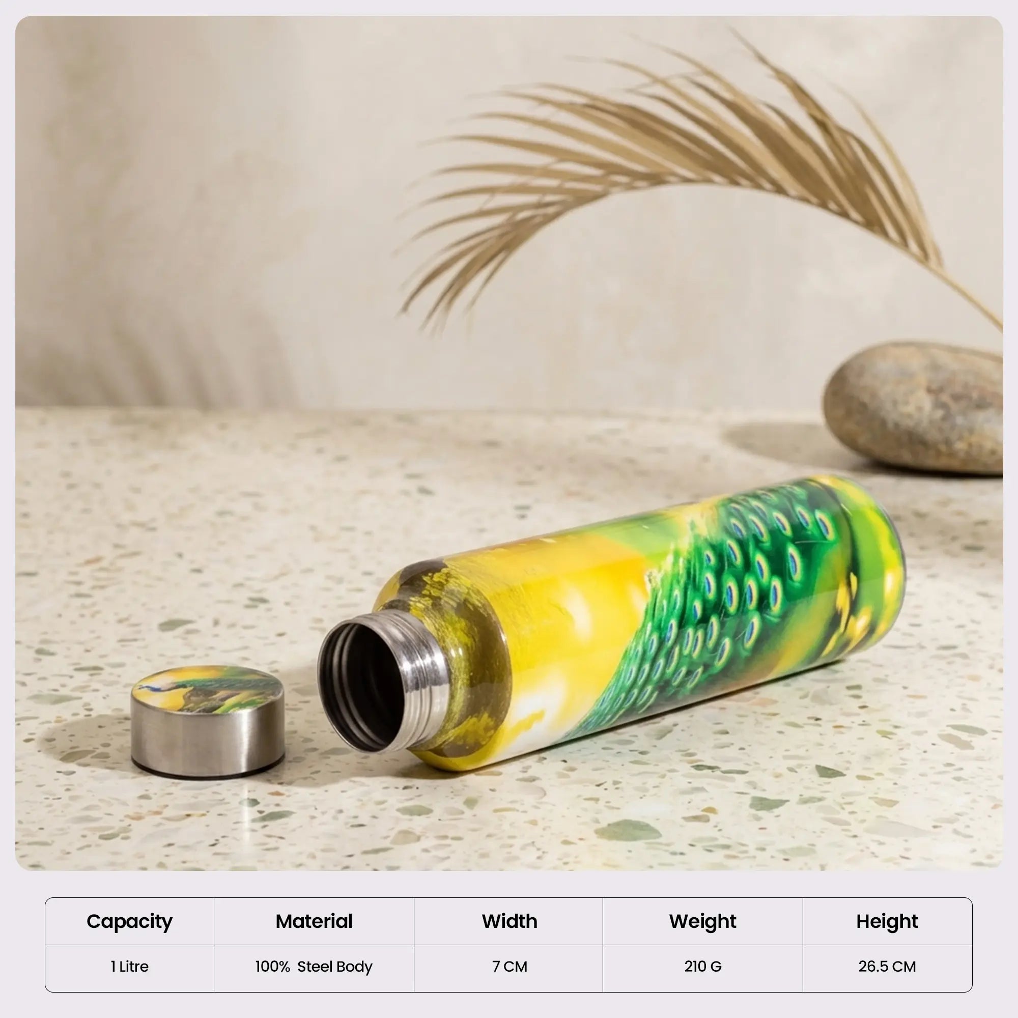 Mayura Peacock Steel Bottle
