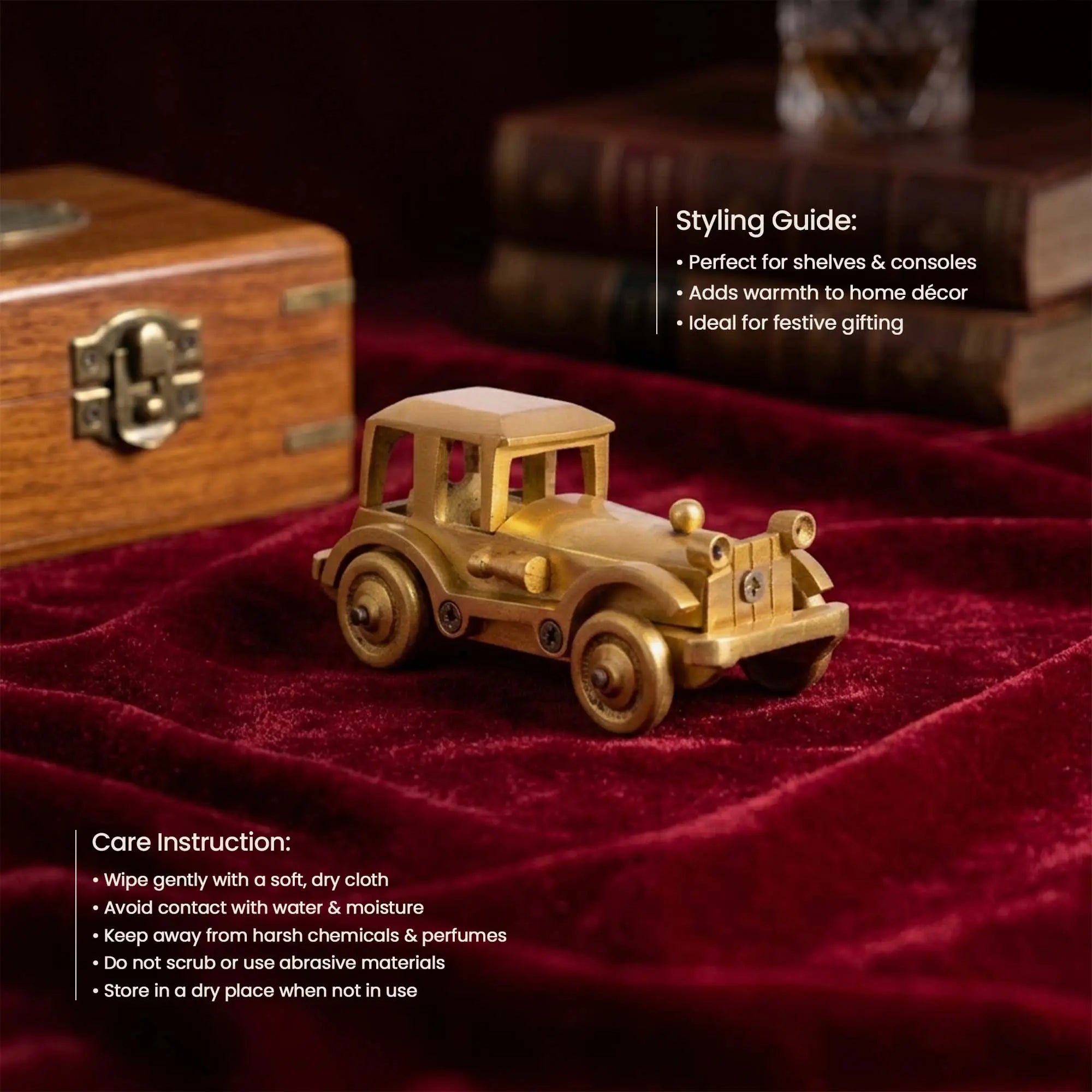 Vintage Brass Classic Car Collectible