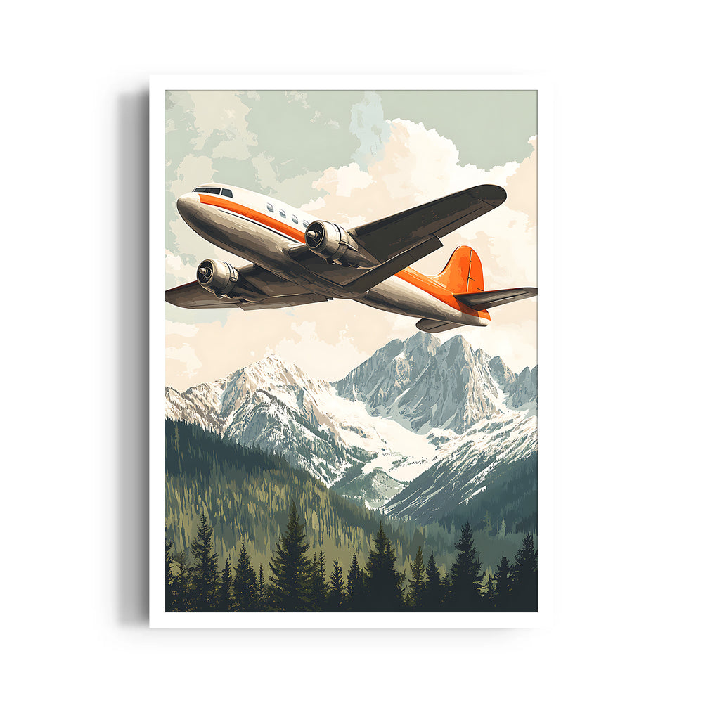 Alpine Skybound Voyage - Travel Wall Art