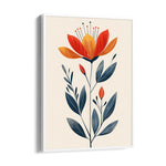 Amber Bloom Elegance - Botanical Wall Art - Pillow Fights