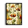 Amber Harvest Blooms - Botanical Wall Art