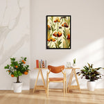 Amber Harvest Blooms - Botanical Wall Art