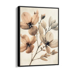 Antique Sepia Petals - Botanical Wall Art