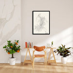 Austin Urban Lines - street map wall art