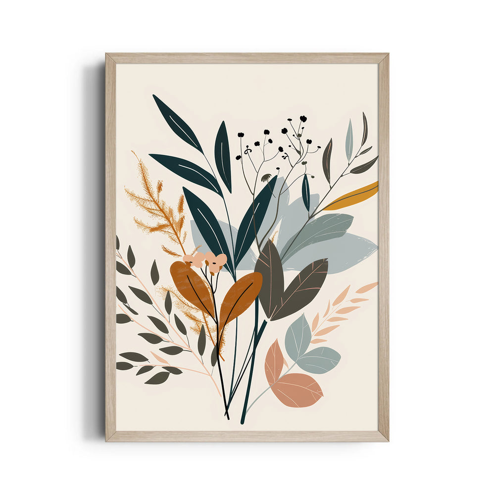 Autumn Meadow Leaves - Botanical Wall Art