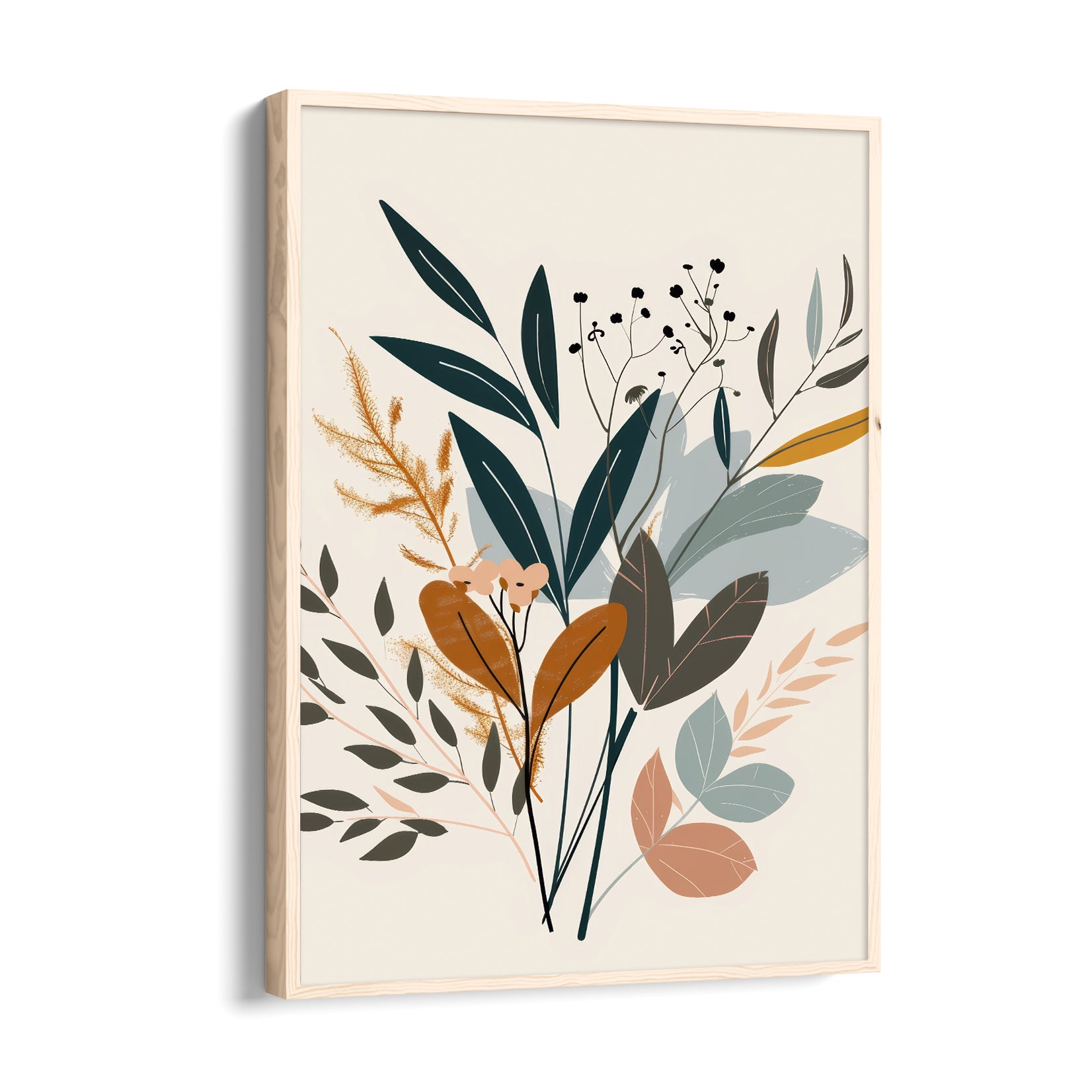 Autumn Meadow Leaves - Botanical Wall Art