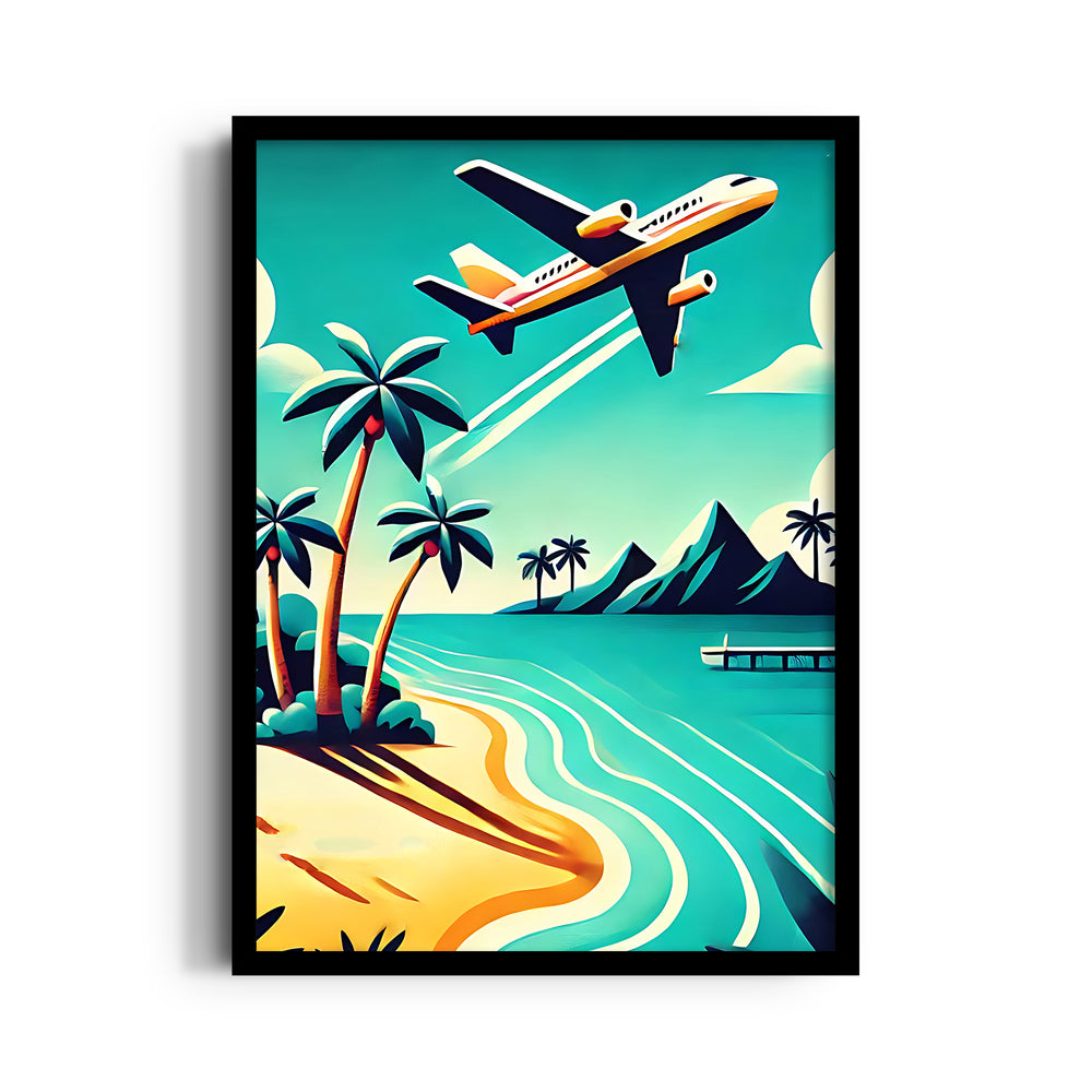 Azure Coast Takeoff - Travel Wall Art