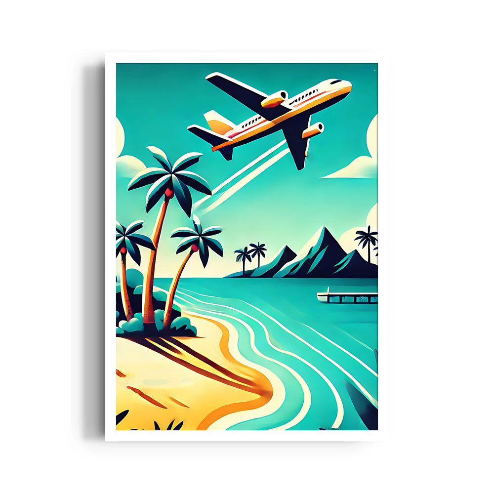 Azure Coast Takeoff - Travel Wall Art