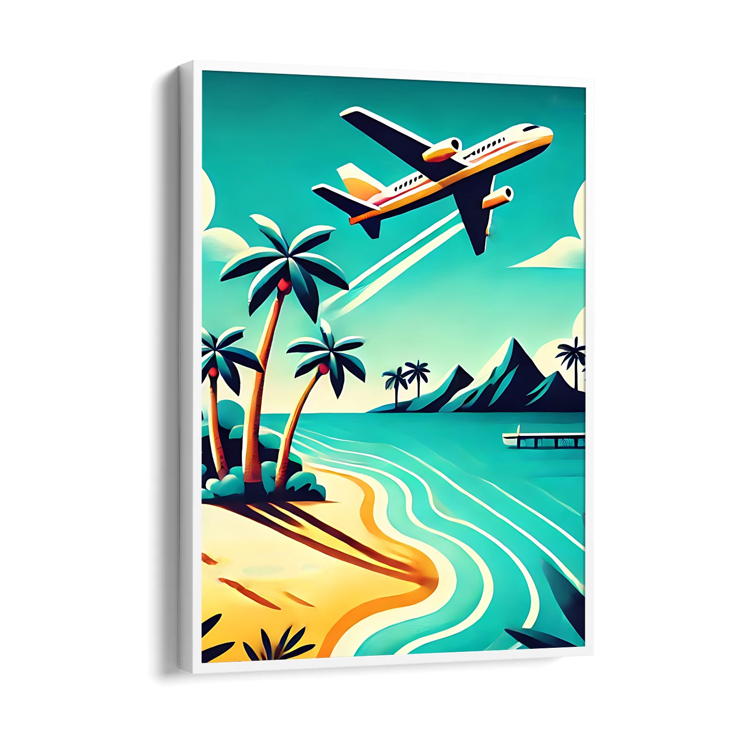 Azure Coast Takeoff - Travel Wall Art