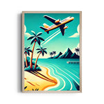 Azure Coast Takeoff - Travel Wall Art