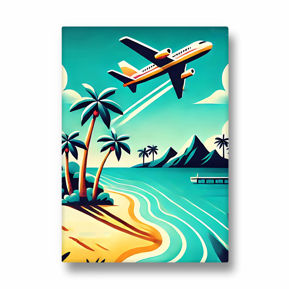 Azure Coast Takeoff - Travel Wall Art